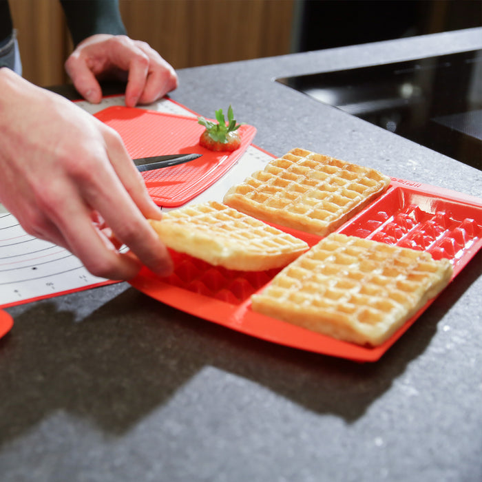 Stampo per Waffle in silicone - Rosso