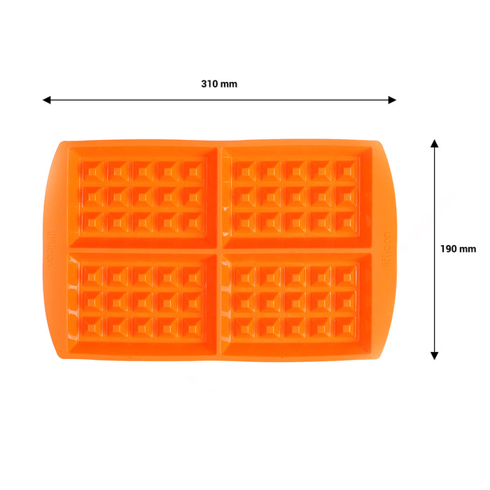 Stampo per Waffle in silicone - Arancione
