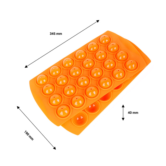 Stampo per Cake Pops in silicone - Arancione